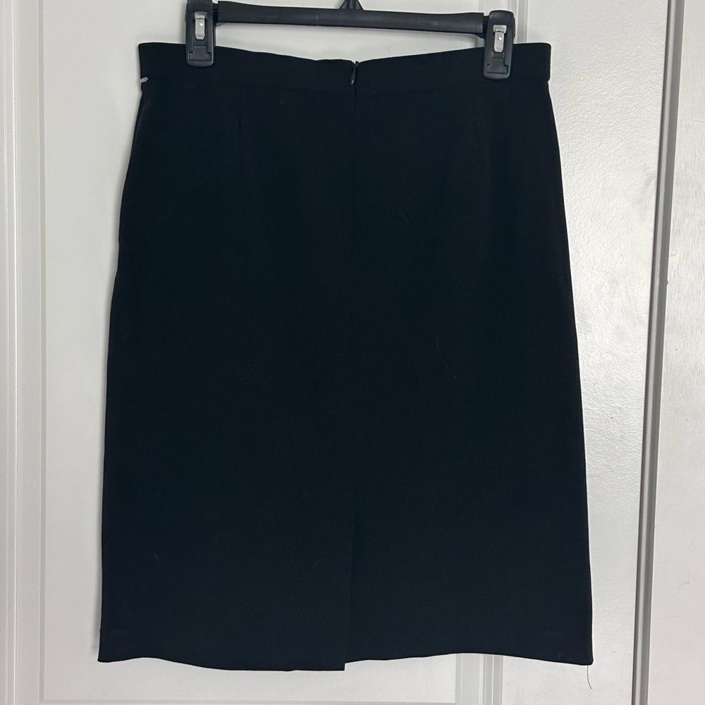 Dressbarn Elegant Black Pencil Skirt Size 8